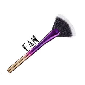 Fan makeup brush.